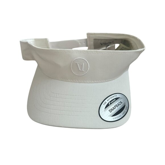VUORI Women's White Snapback Tennis Visor NEW NWT - Picture 5 of 7